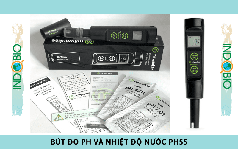 bút đo ph và nhiệt độ nước PH55